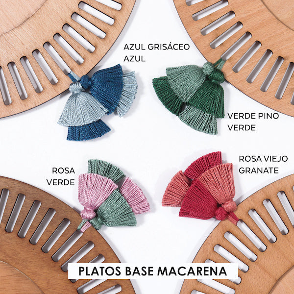 PLATO BASE MACARENA - SET DE 4 Y SET DE 6